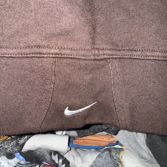Vintage Y2K Women’s Nike Brown And Silver Zip Up Sweater Size Small - Picture 6 of 6